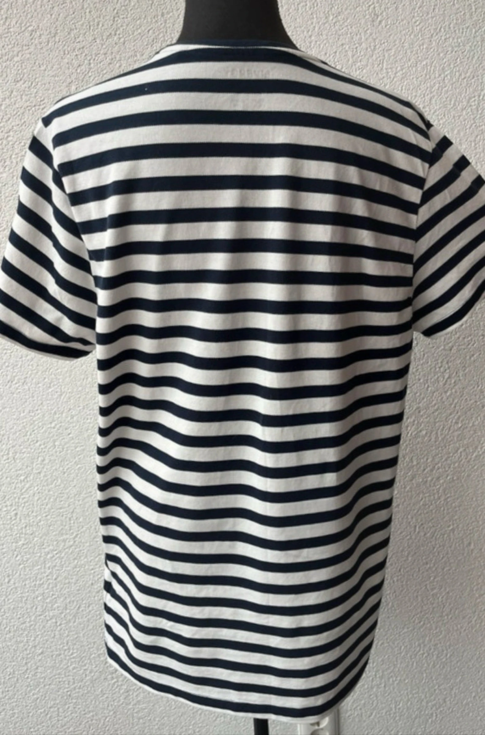 🌺 𝒎𝒛 |Livergy chemise rayée longue | bleu marine blanc | taille L 42/44 NL | 100% coton | basique décontractée – photo 3